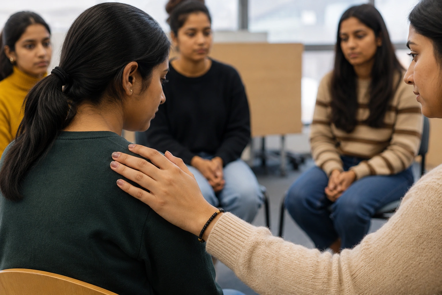 Group therapy and follow-up support after chitta detox