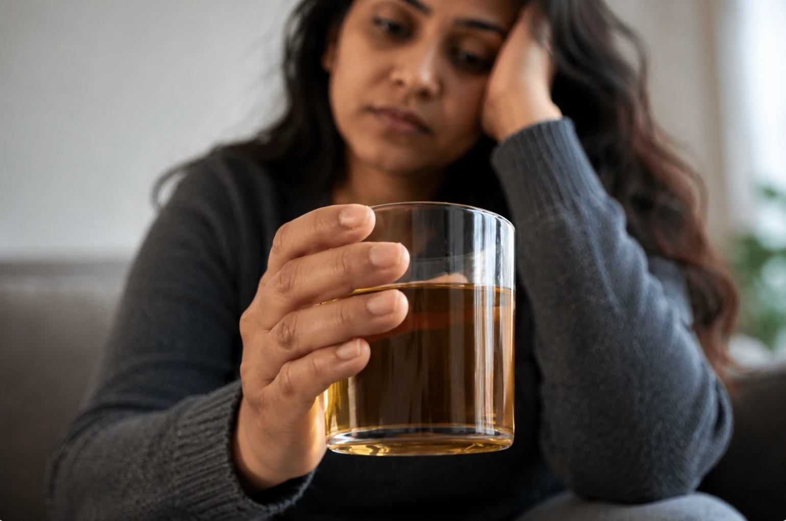 Alcohol withdrawal symptoms appearing between drinking episodes