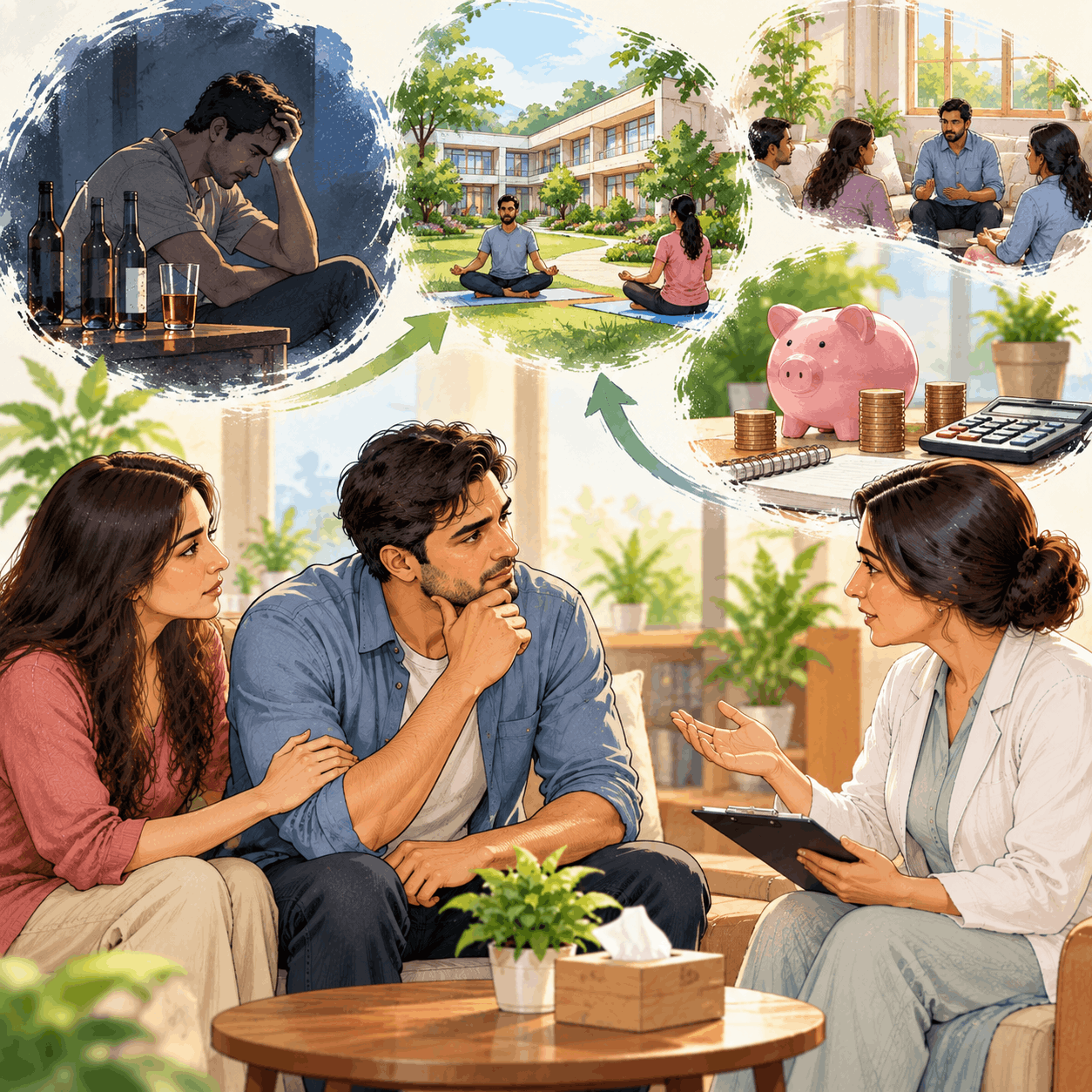 what does alcohol addiction treatment cost in india